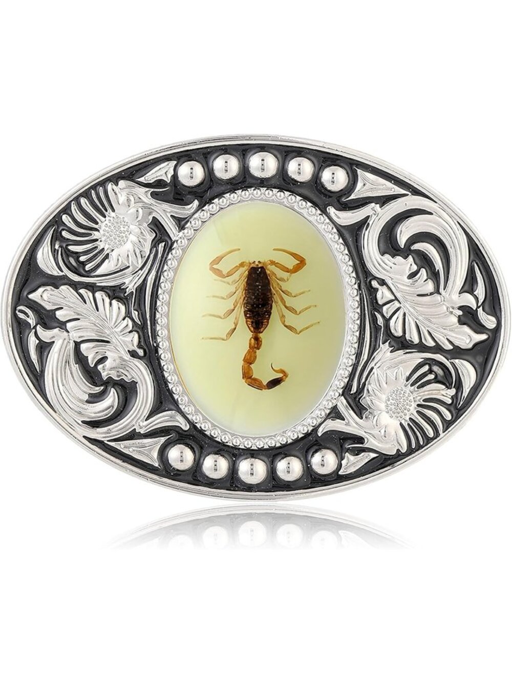 Unisex 3 Scorpion Vintage Longhorn Bull Texas Cowboy Belt Buckle